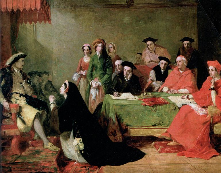Trial of Catherine Aragon, 1529, by Henry Nelson O